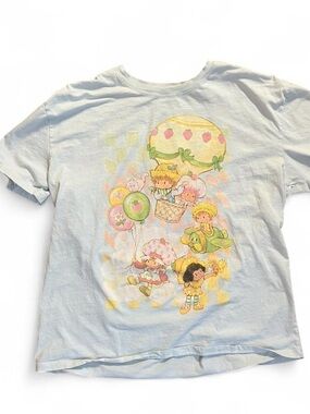 Vintage Strawberry shortcake Graphic Tee in Light Blue